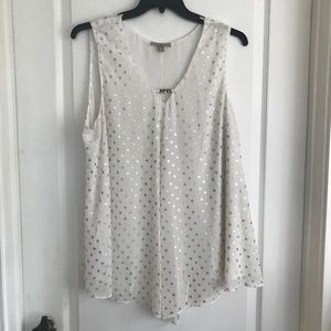 Roz & Ali Tops - Double layered chiffon tunic Roz & Ali Tops - Double layered chiffon tunic